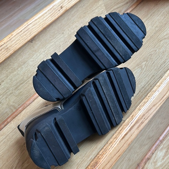 Ganni Black and White Chunky Boots 37 - Picture 4 of 9